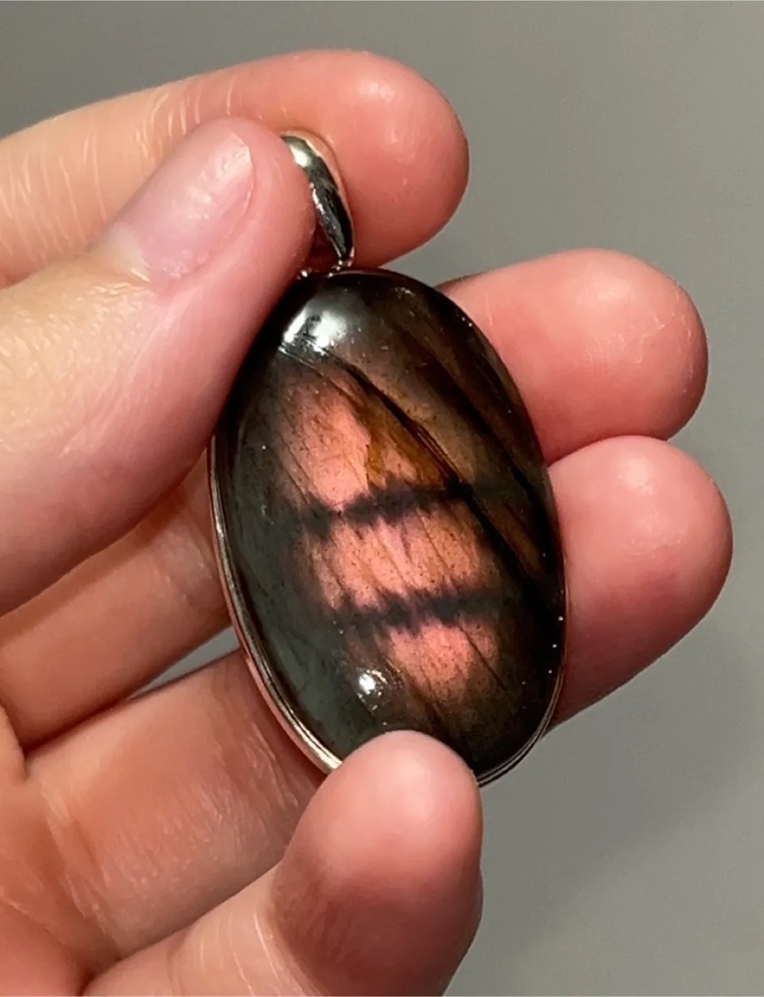 Real Sterling Silver & Labradorite Pendant image indicator(7)