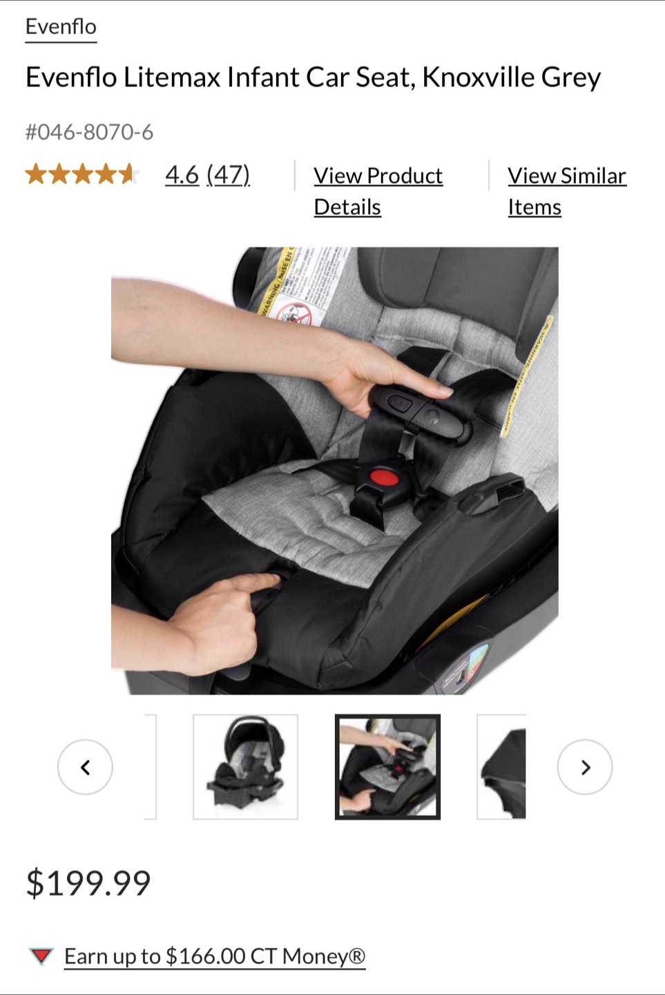 Evenflo Infant Car Seat (Litemax)- New in Bag - photo 2