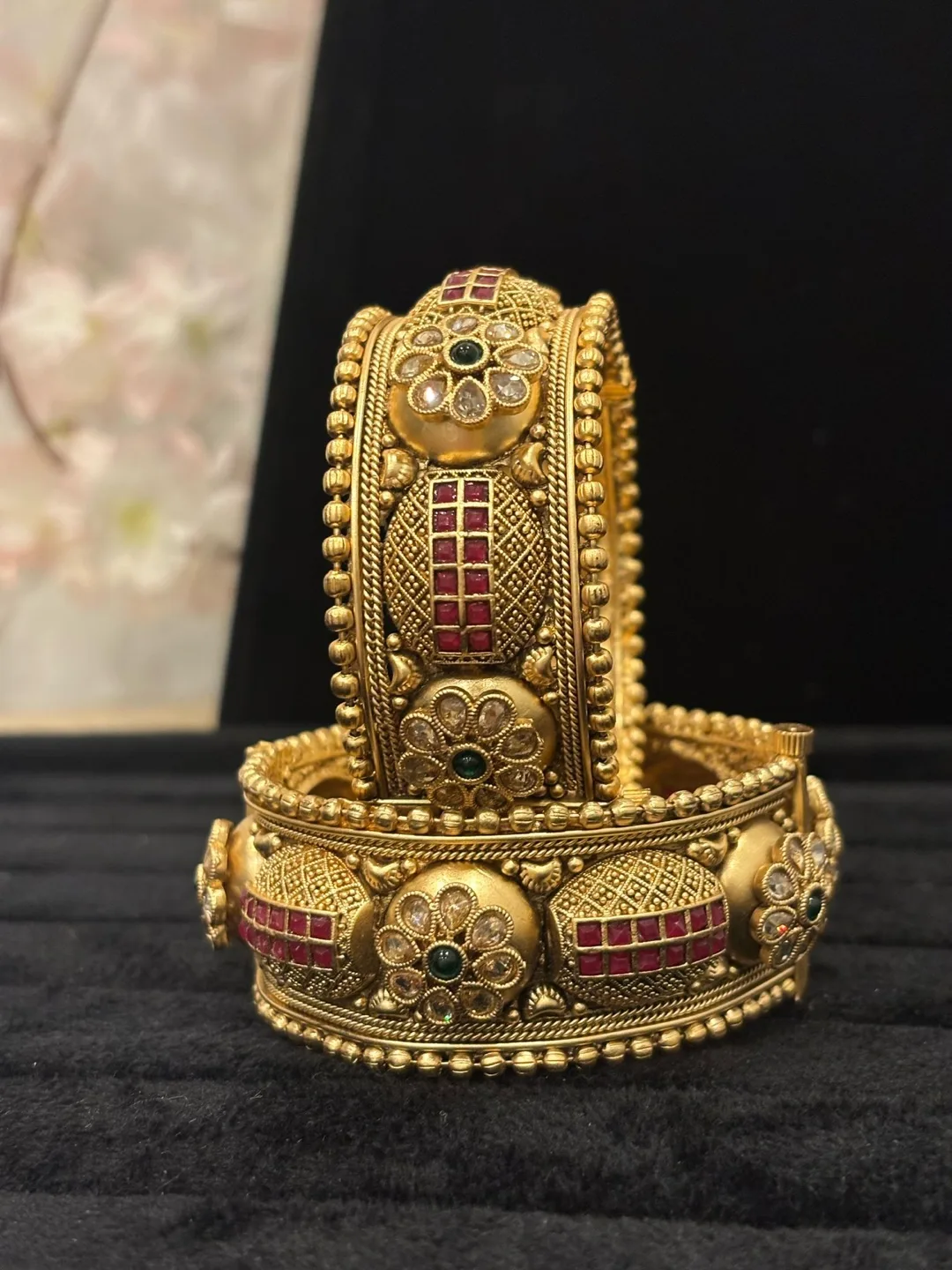 Gold Indian Bangles - Set of 2 image indicator(4)