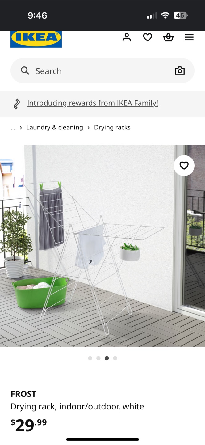 IKEA FROST Drying Rack - White - photo 2