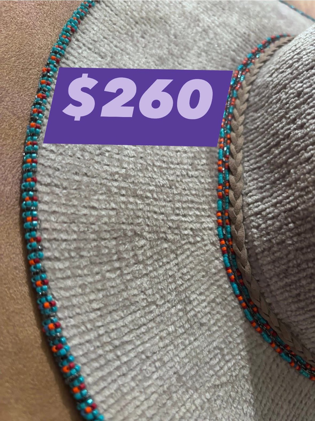 Beaded Brim Hat