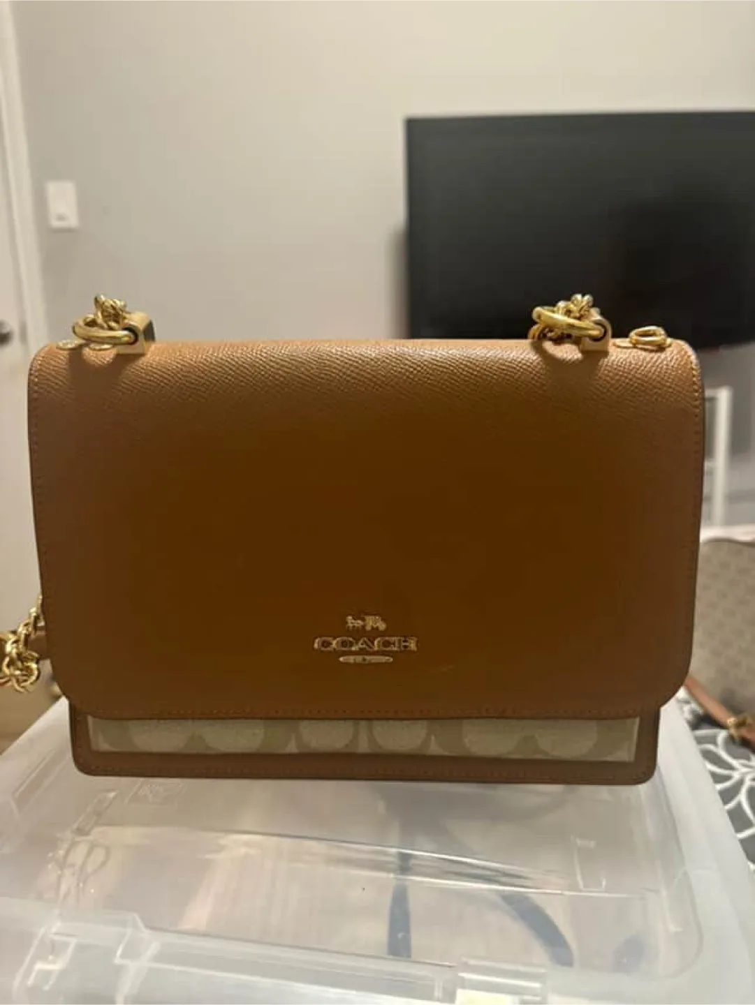 Coach Leather Shoulder Bag thumbnail