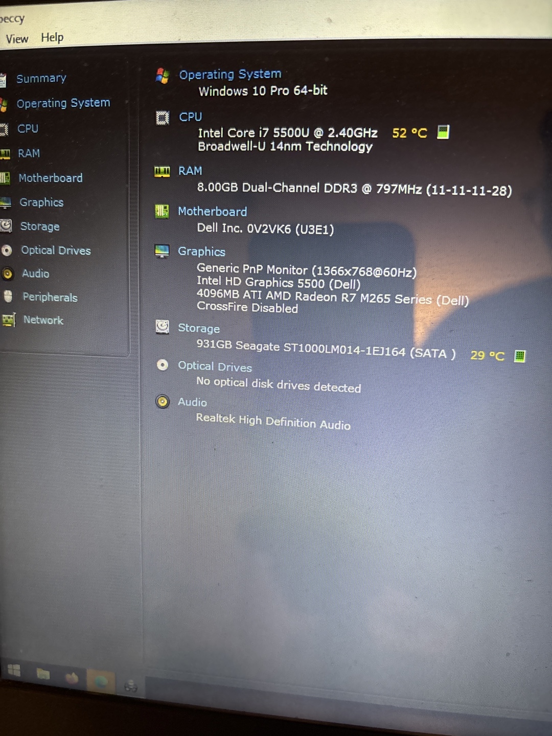 Dell Laptop - Intel i7, 8GB RAM, 931GB Storage - photo 2