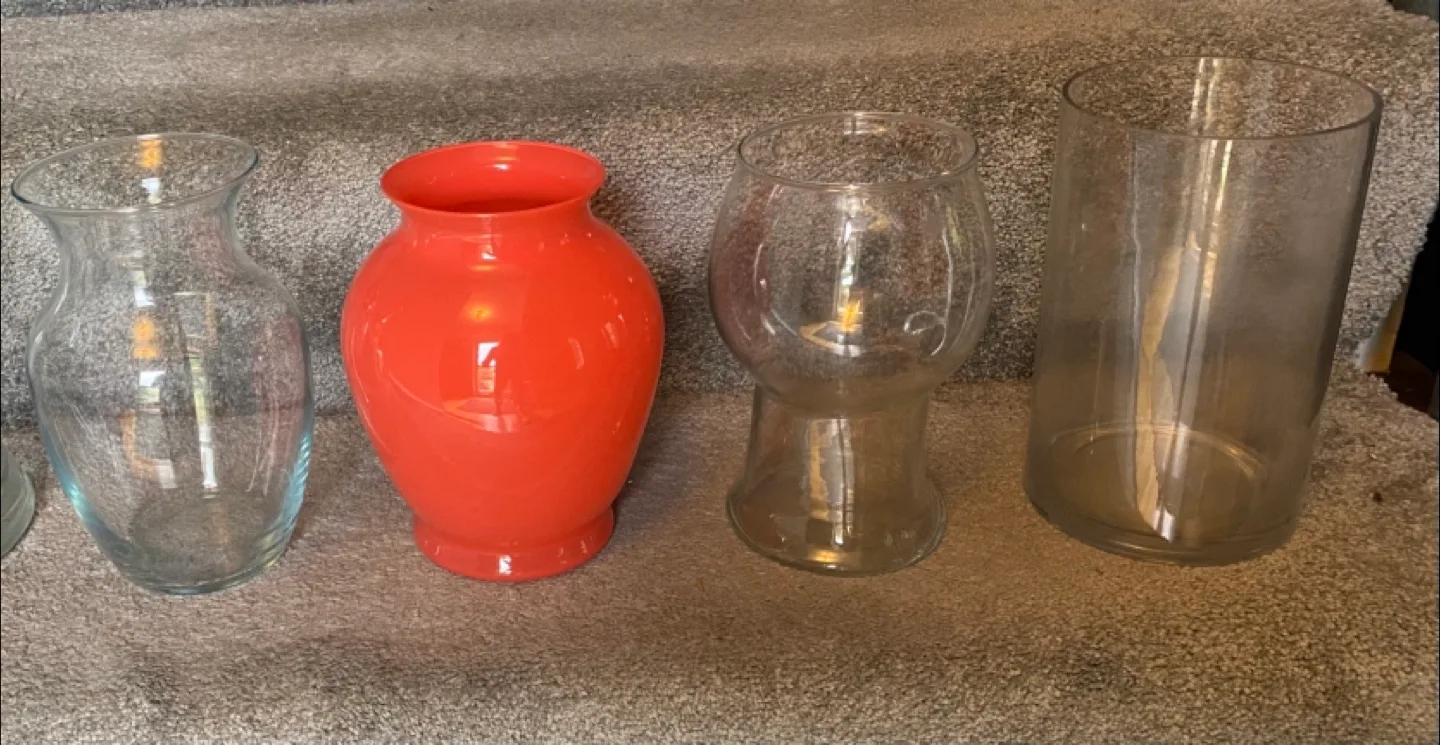 Four Glass Vases #freecycle thumbnail