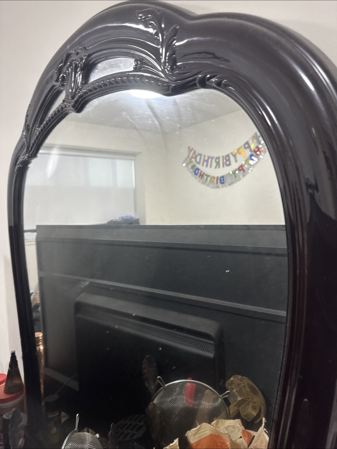 Vintage Wood Dresser with Mirror - photo 2