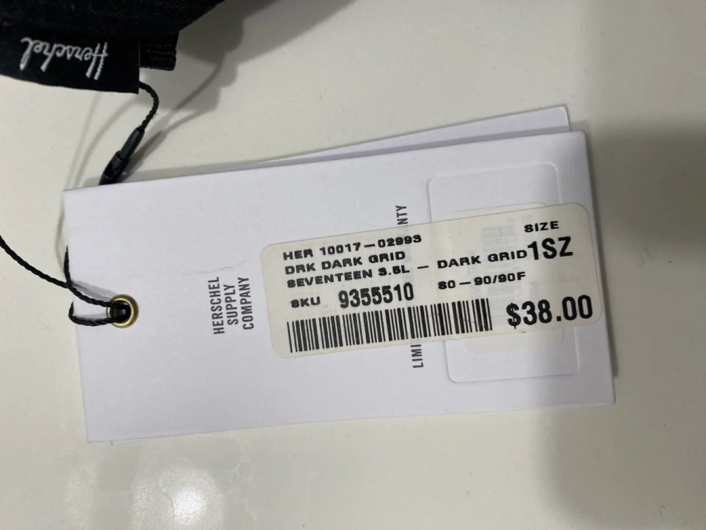 New Herschel Fanny Pack - Dark Grid Black - $15 image indicator(2)