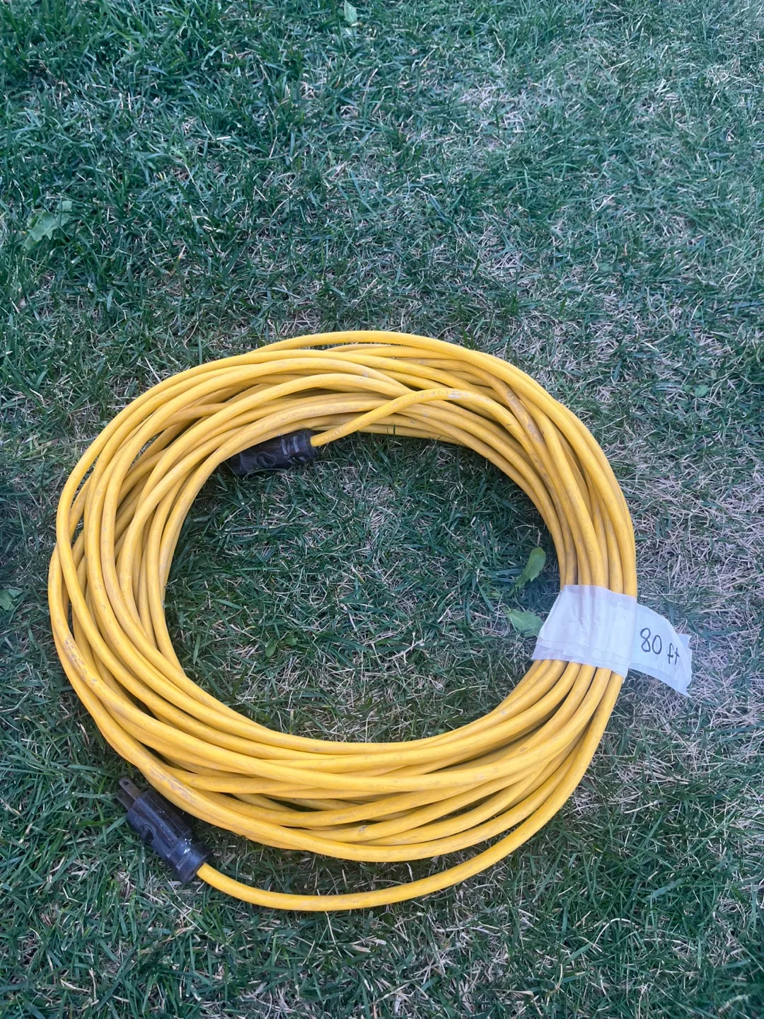 Yellow Extension Cord - 80 ft thumbnail