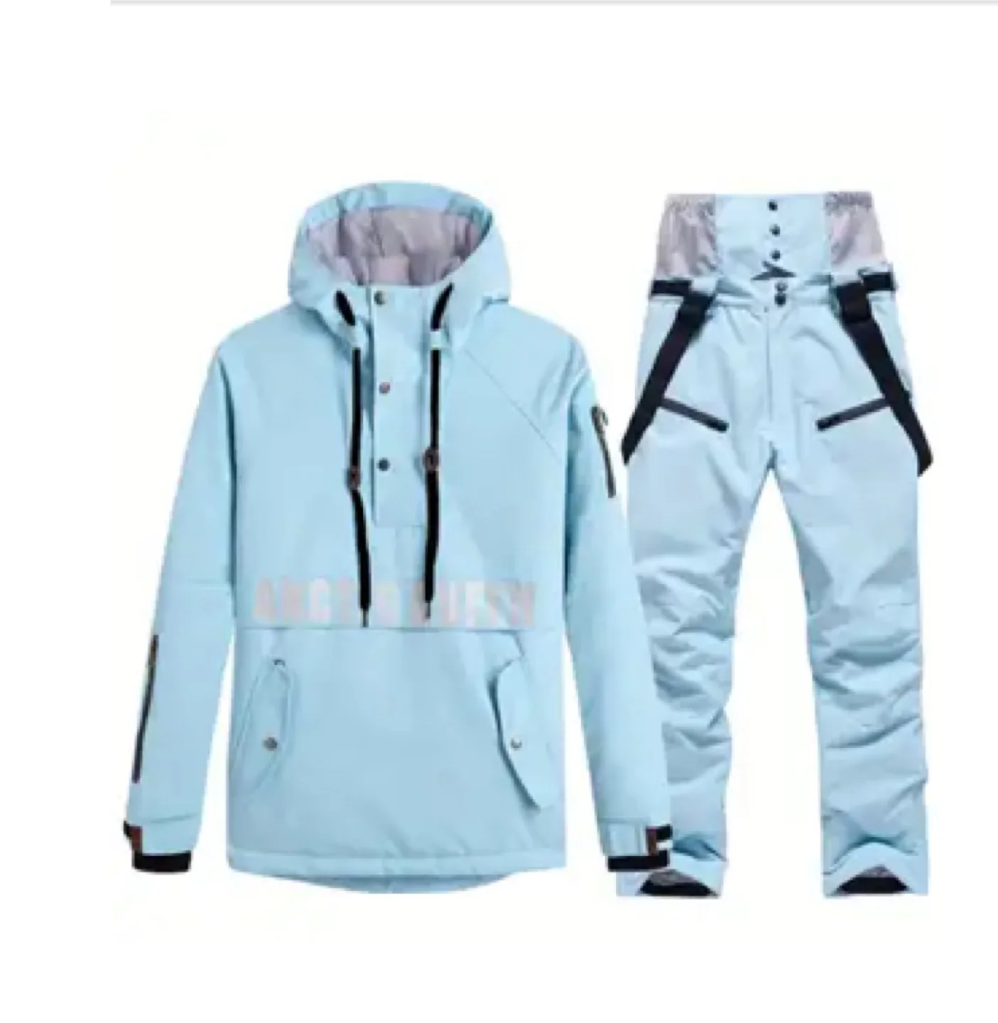 Light Blue Ski Suit - Jacket and Pants Set image indicator(2)