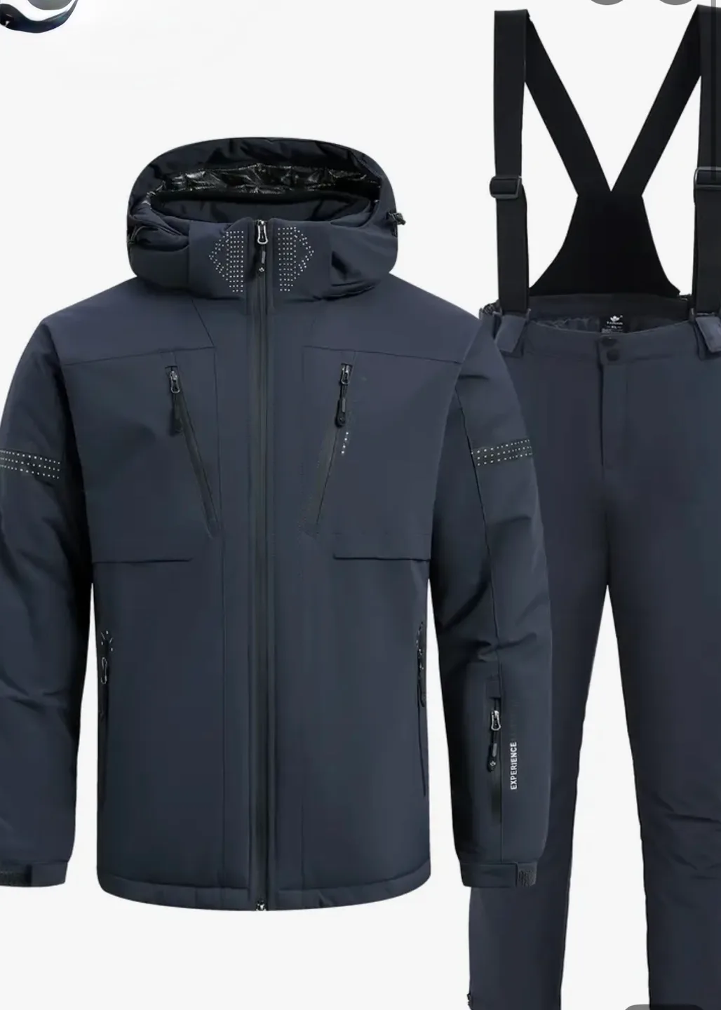 Light Blue Ski Suit - Jacket and Pants Set thumbnail