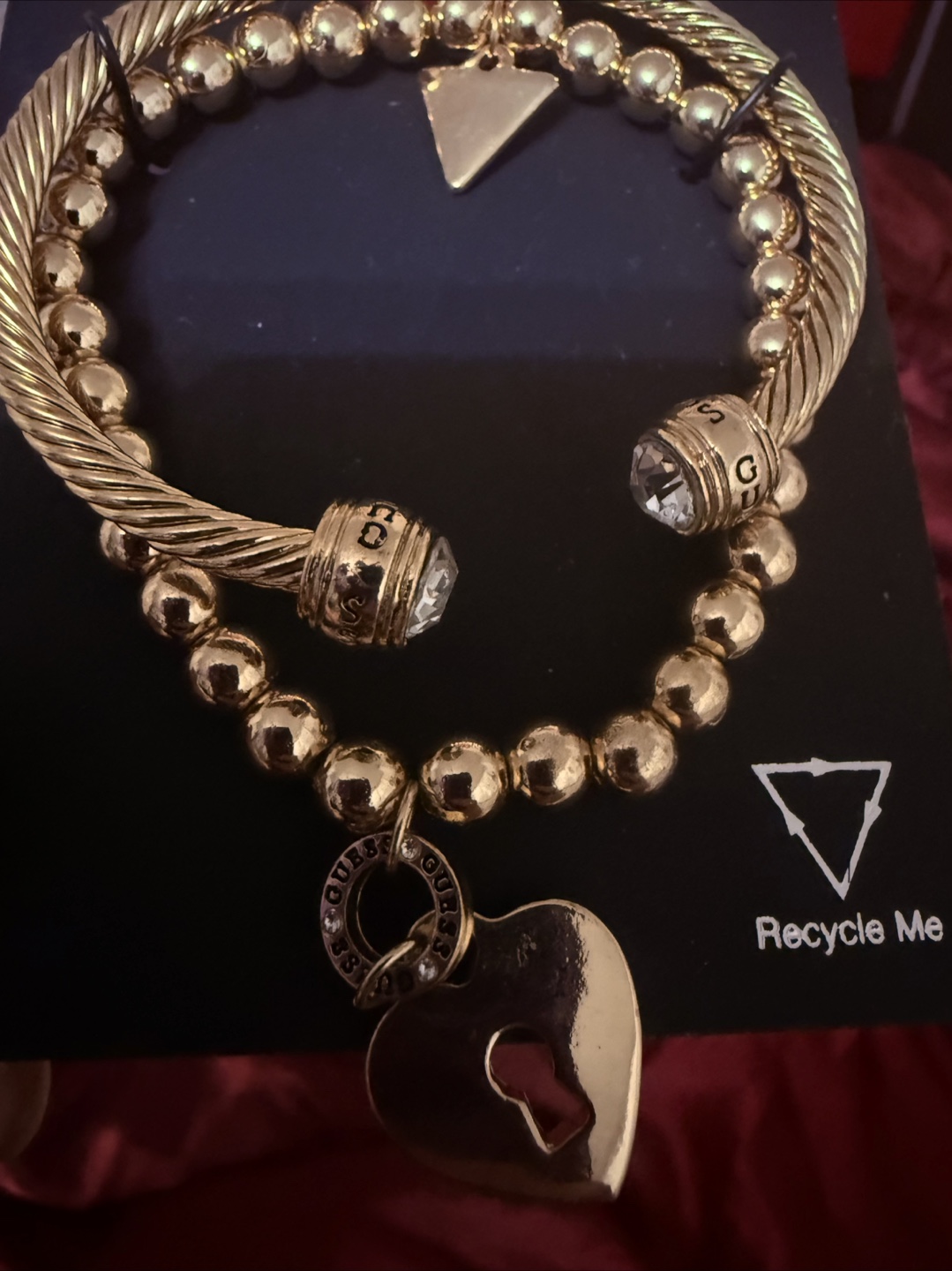Guess Gold Tone Bangle Bracelet Set - photo 2