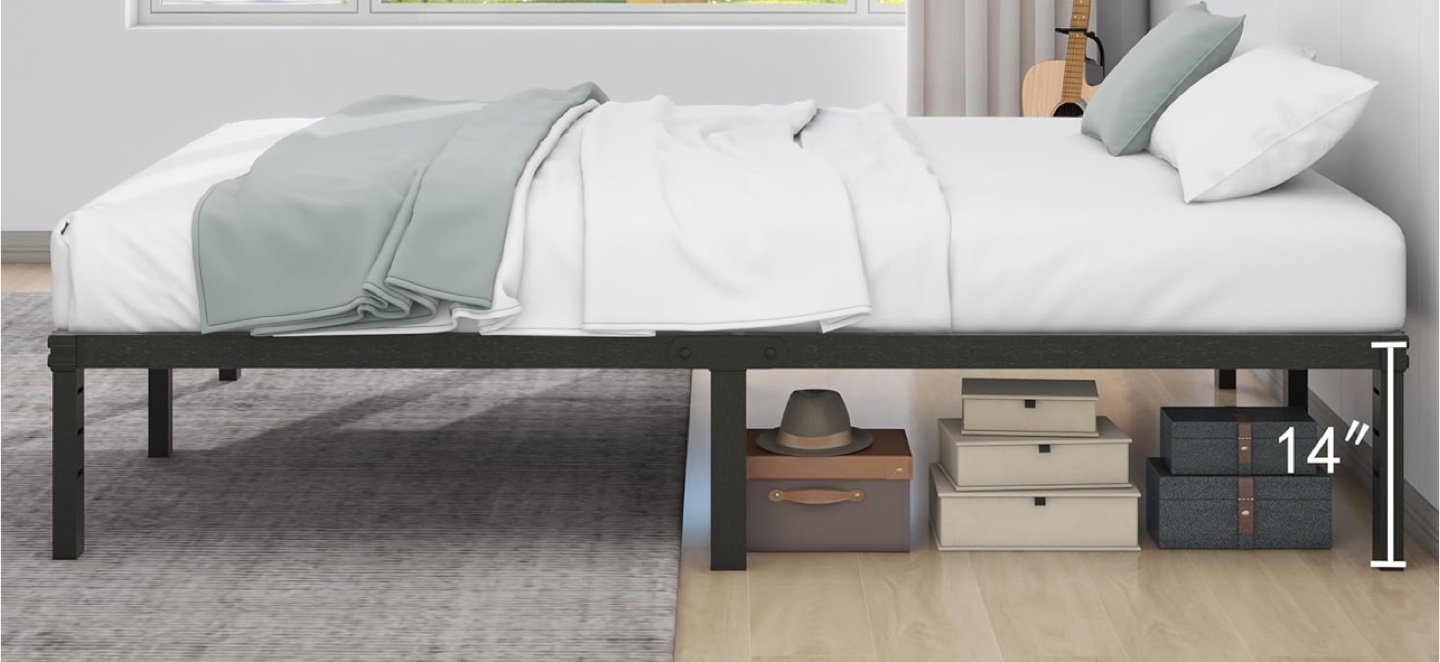 Queen Size Metal Bed Frame - 14 inch - photo 4