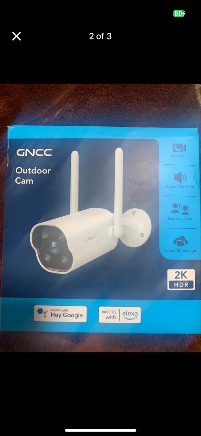 GNCC 2K Outdoor Security Camera image indicator(3)
