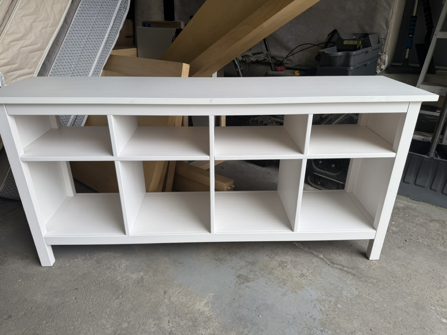 White Storage Shelf Unit - photo 2