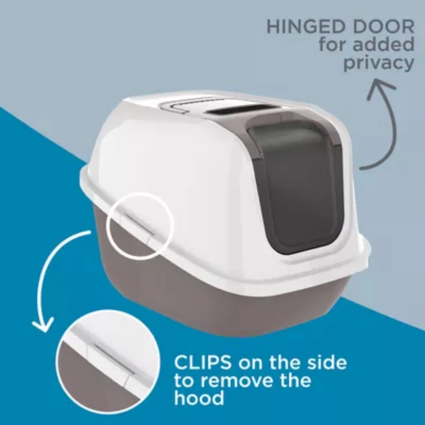 Litter box with door image indicator(4)