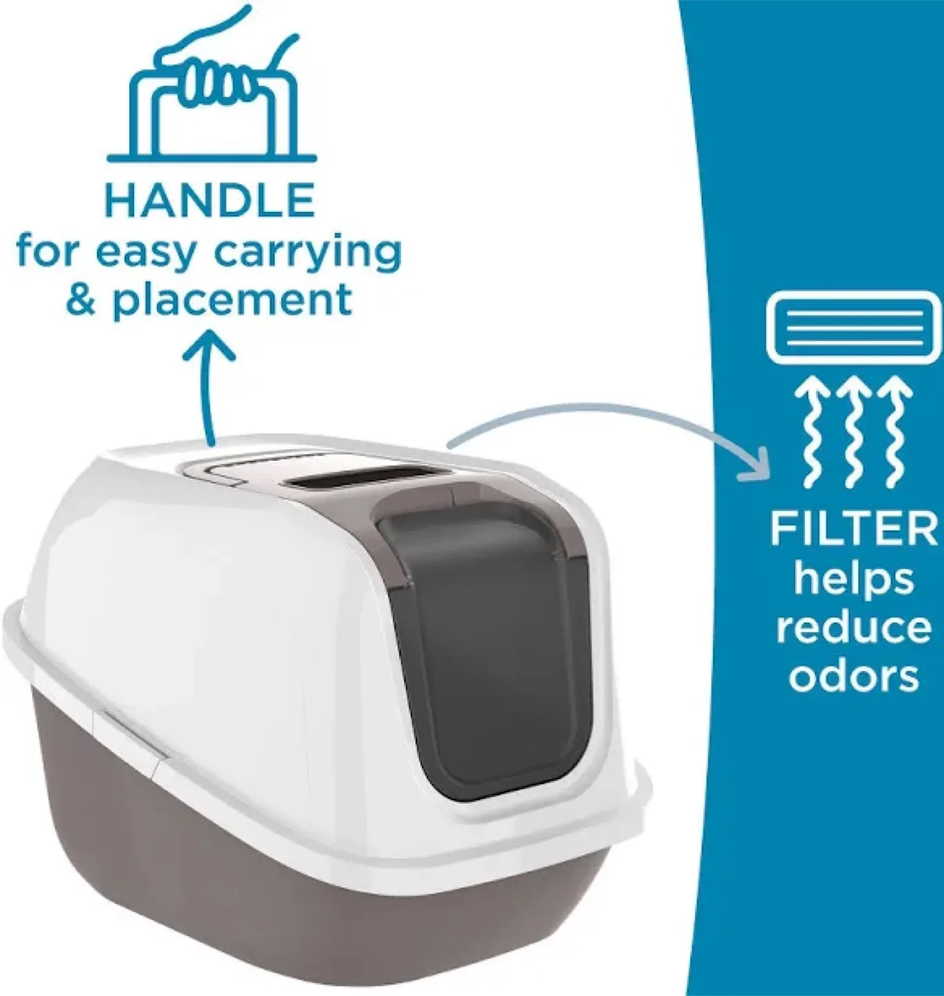 Litter box with door image indicator(2)