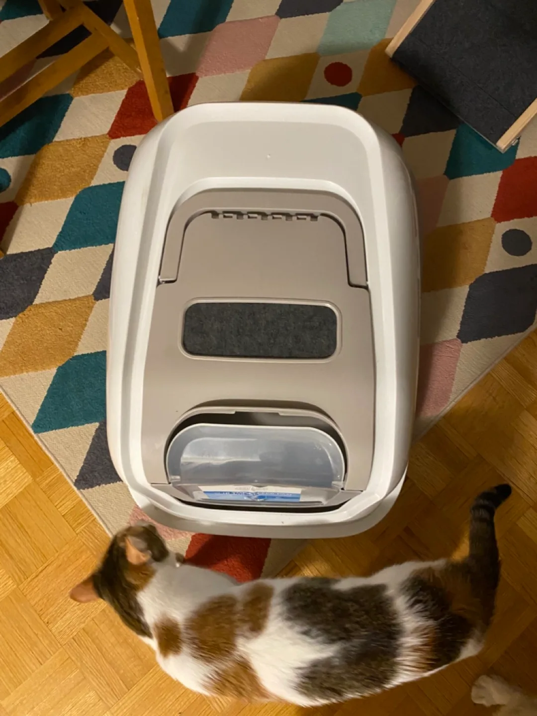 Litter box with door image indicator(7)