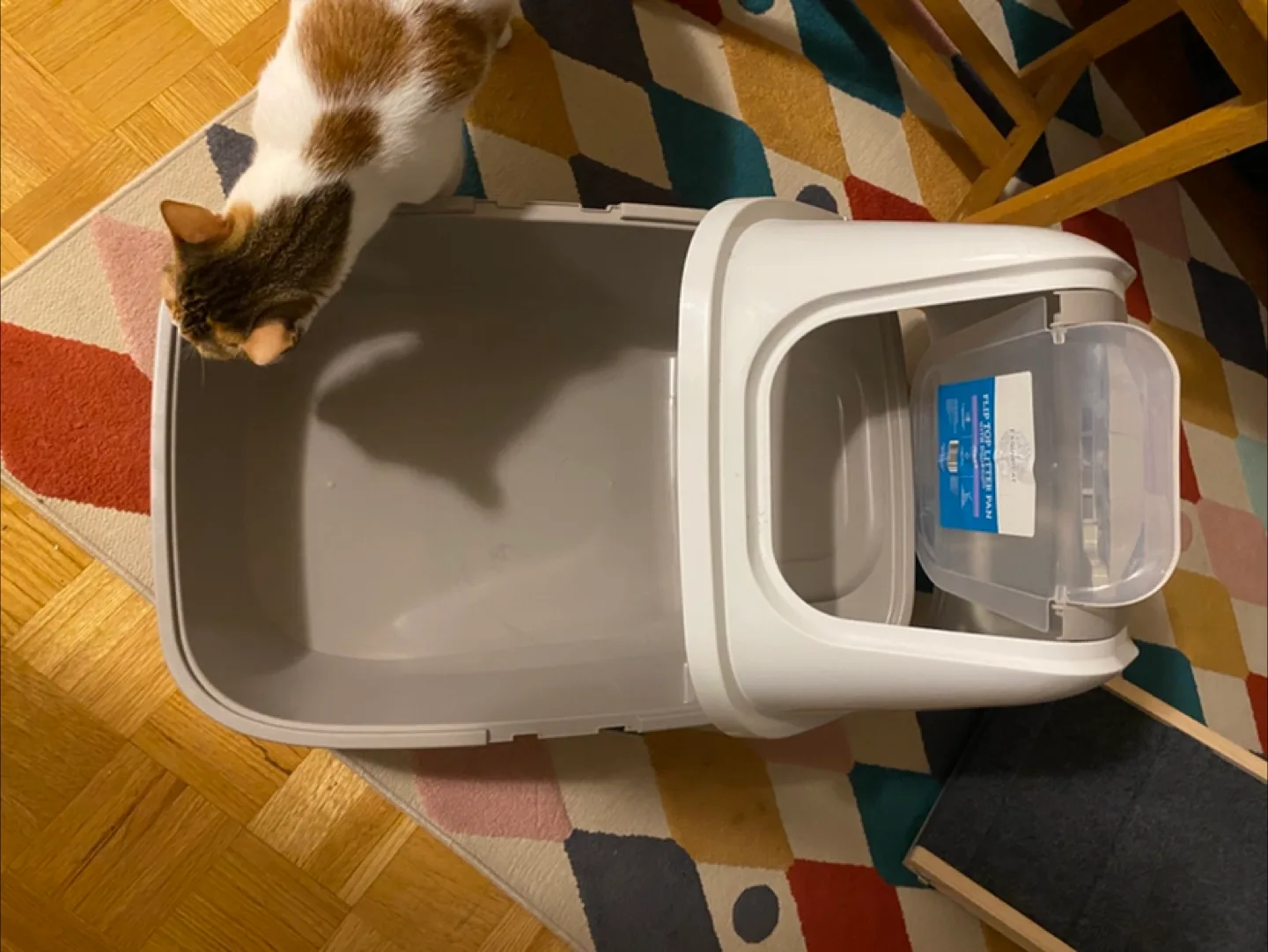 Litter box with door image indicator(8)