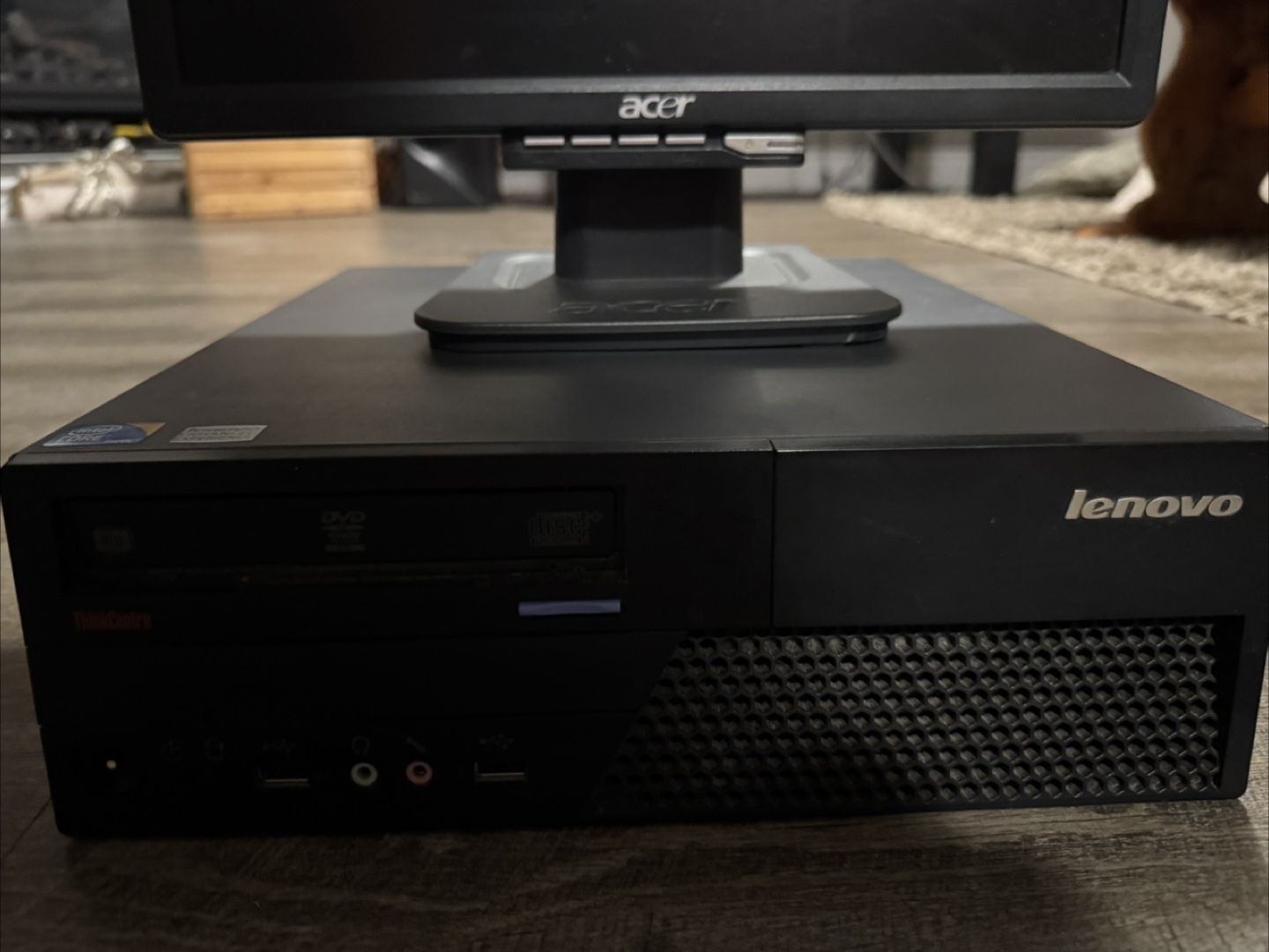 Lenovo ThinkCentre Desktop PC with Acer Monitor - photo 2