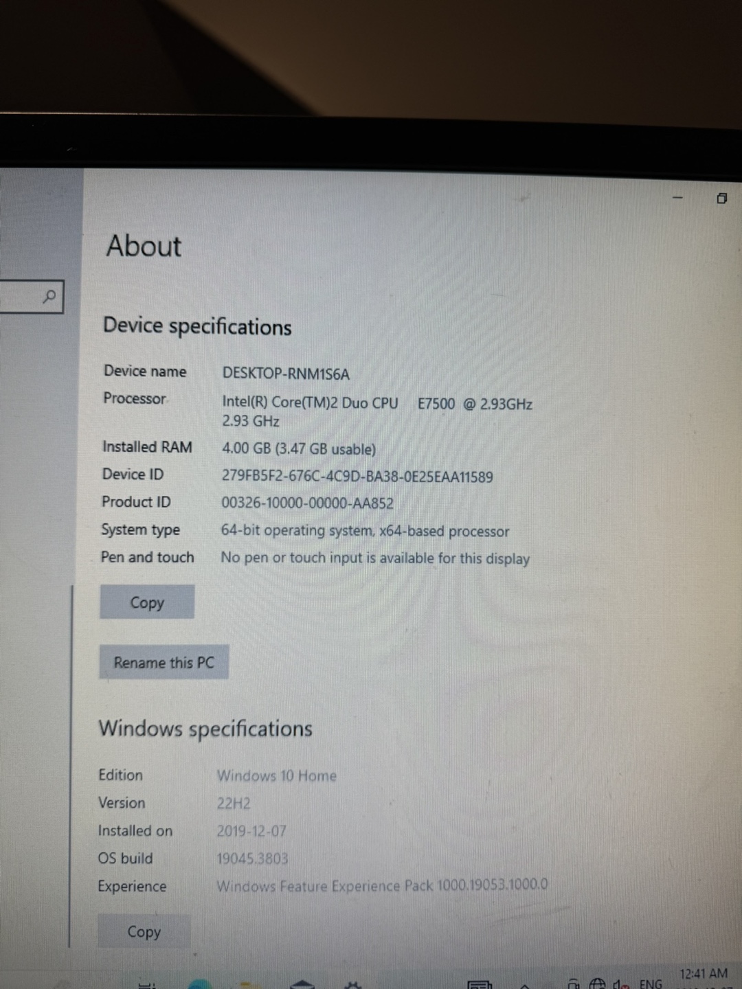 Lenovo ThinkCentre Desktop PC with Acer Monitor - photo 4