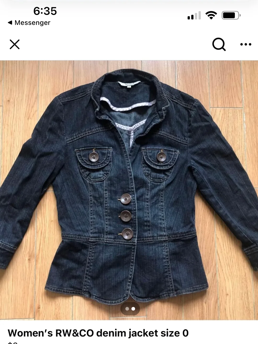 RW&CO Denim Jacket - Size 0 thumbnail