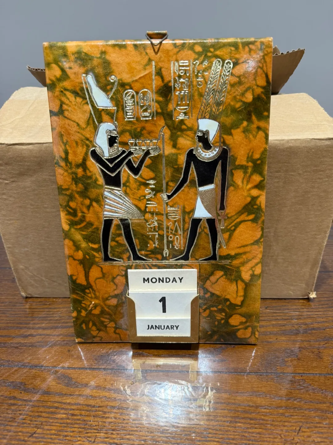 Vintage Egyptian Style Perpetual Calendar thumbnail