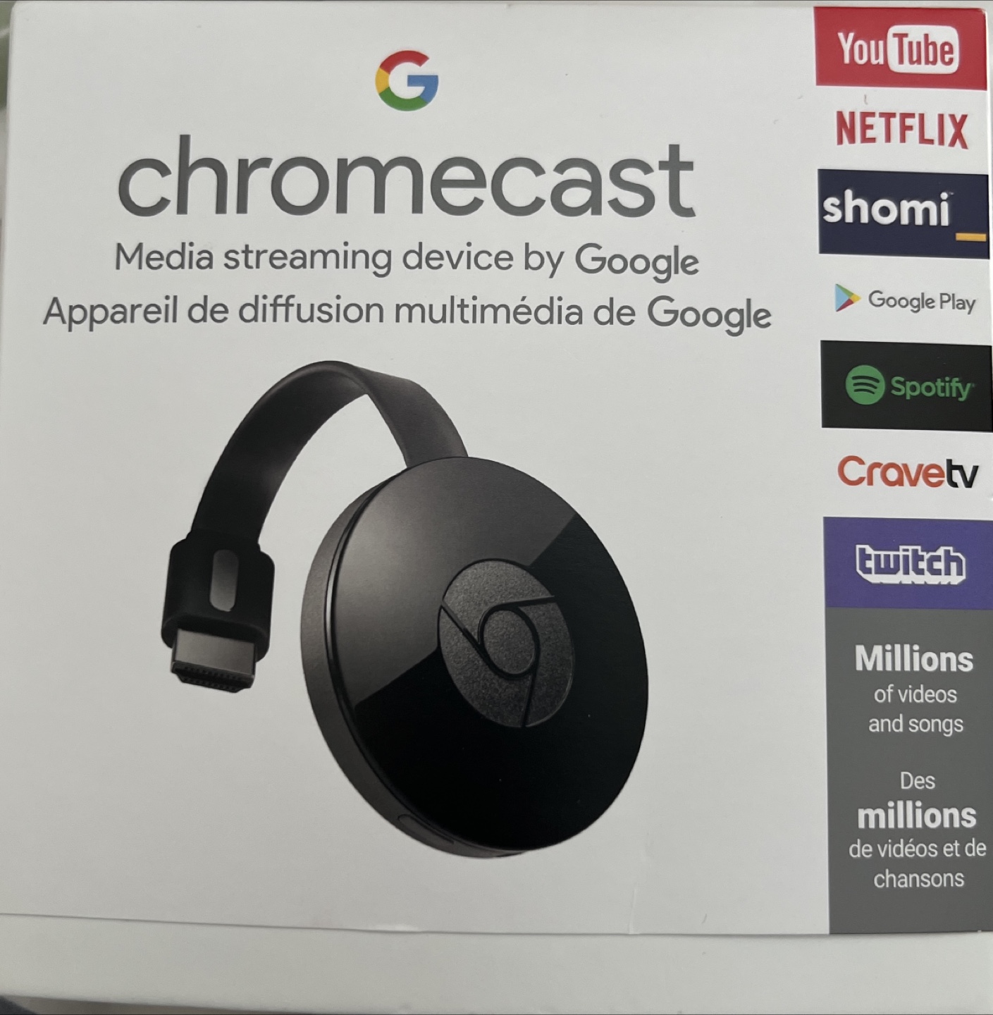 Chromecast Media Streaming Device