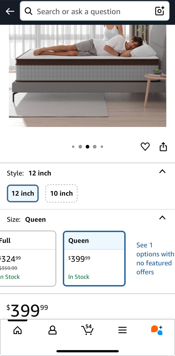 ✅ For Sale: Queen Size Bed – Mattress + Box Spring Set – $150 - photo 2