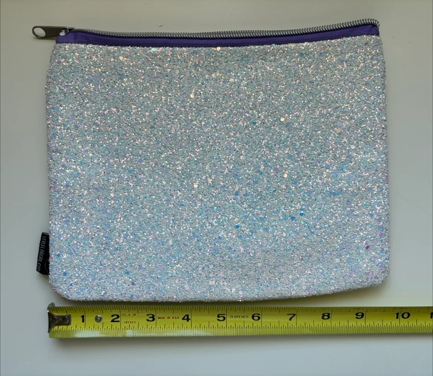 Style Lab Glittery Cosmetic Bag thumbnail