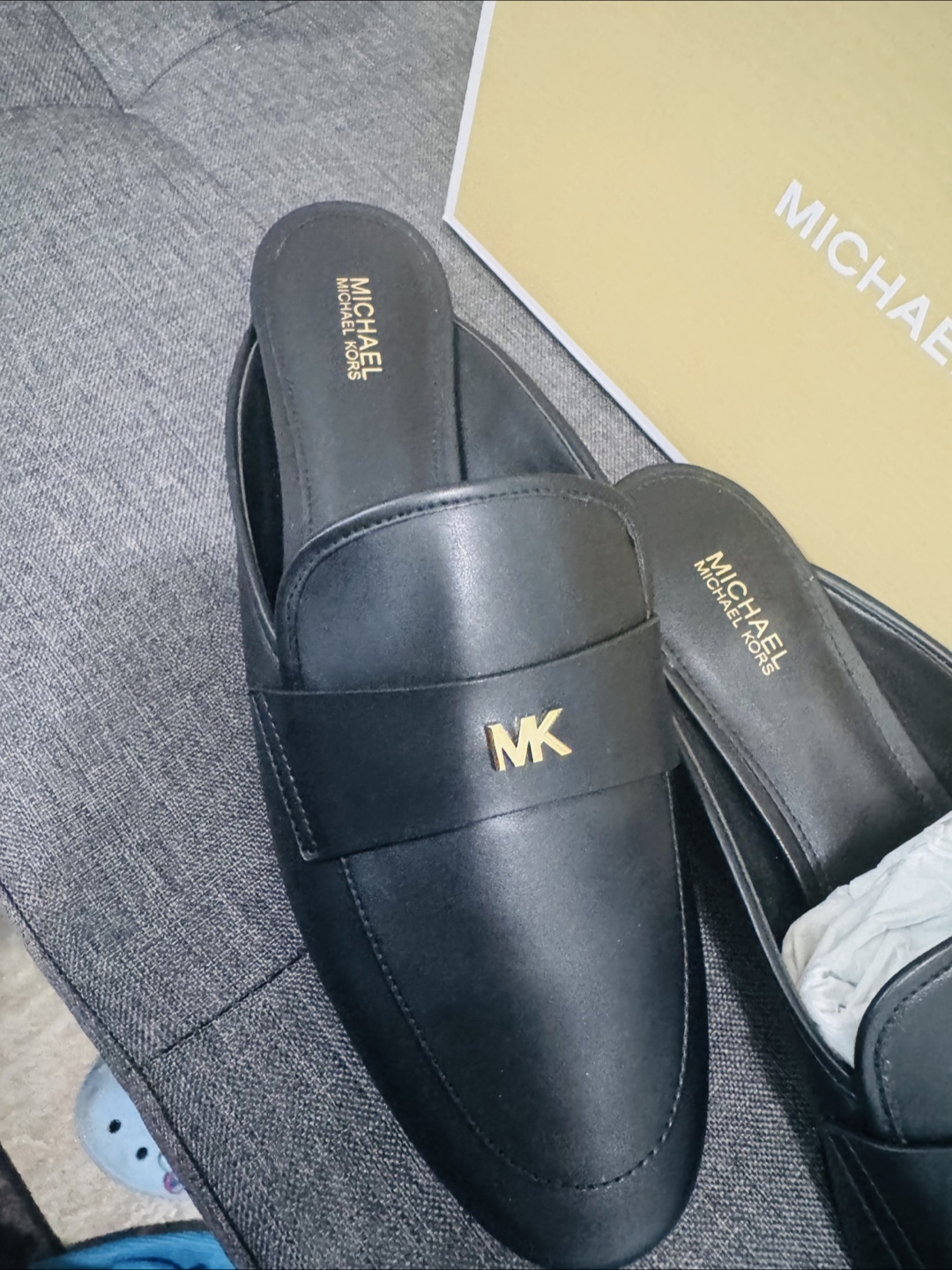 Brand New Michael Kors Gemma Mule - Black, Size 8.5 - photo 4