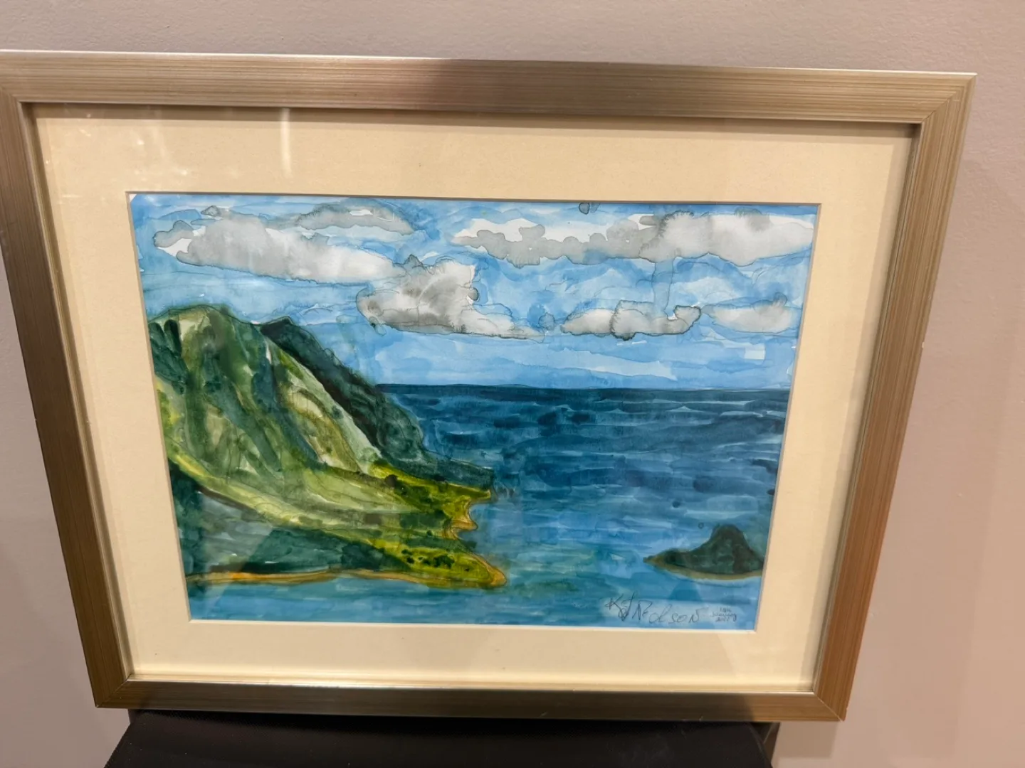 Framed Watercolour Painting thumbnail