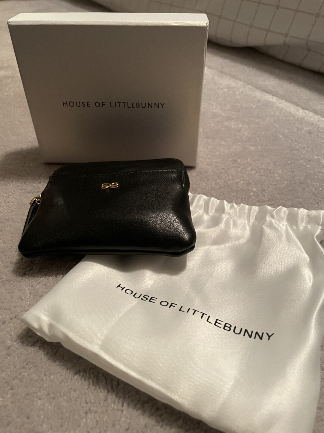 House of Littlebunny Black Coin Purse