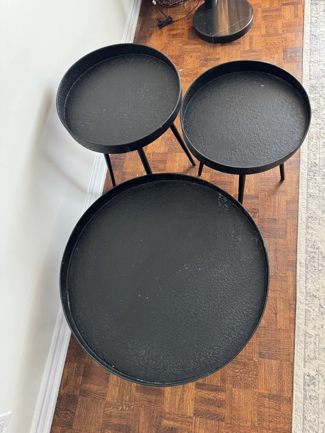 Set of 3 Black Tables thumbnail