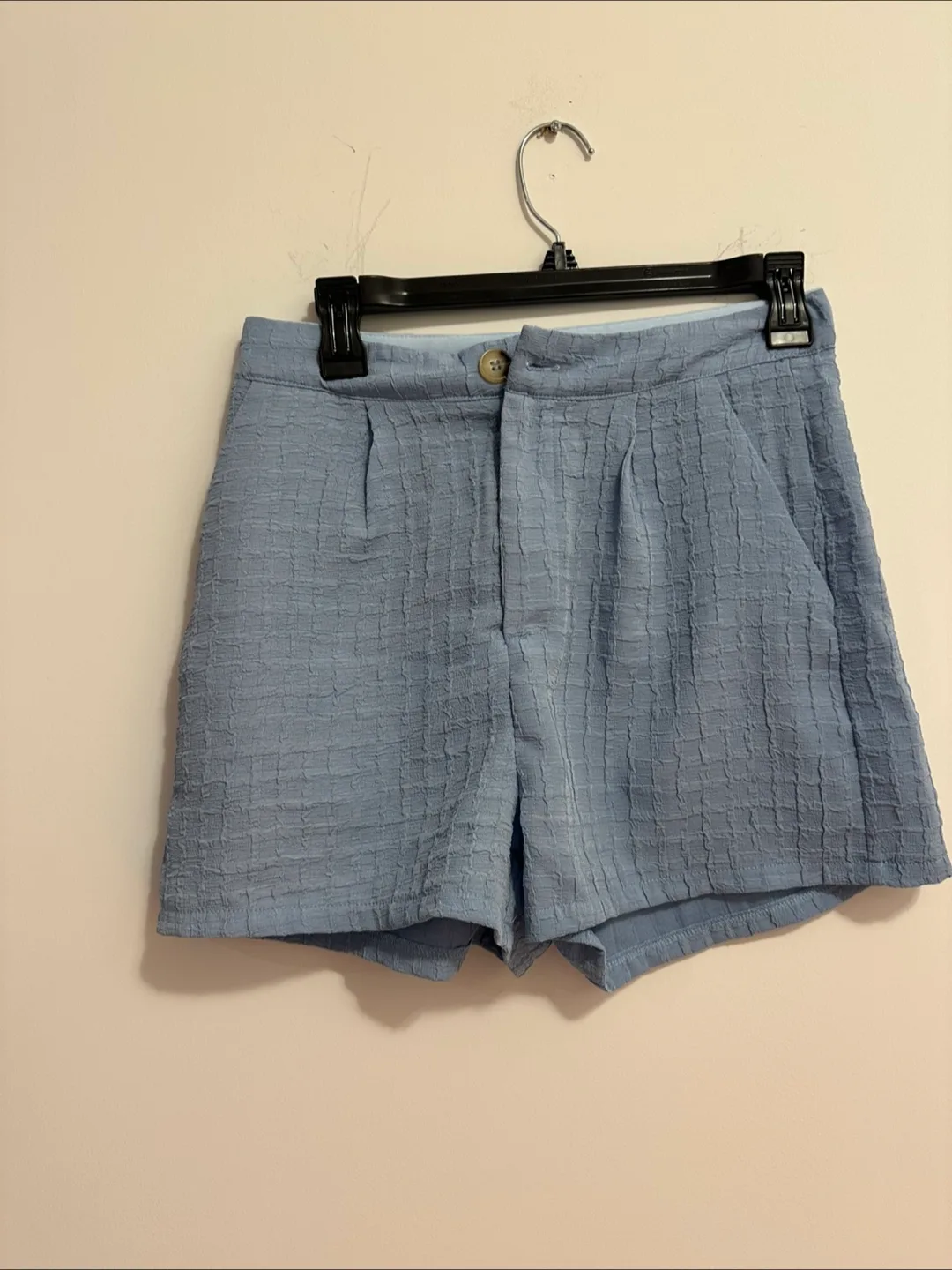 Blue Textured Shorts thumbnail