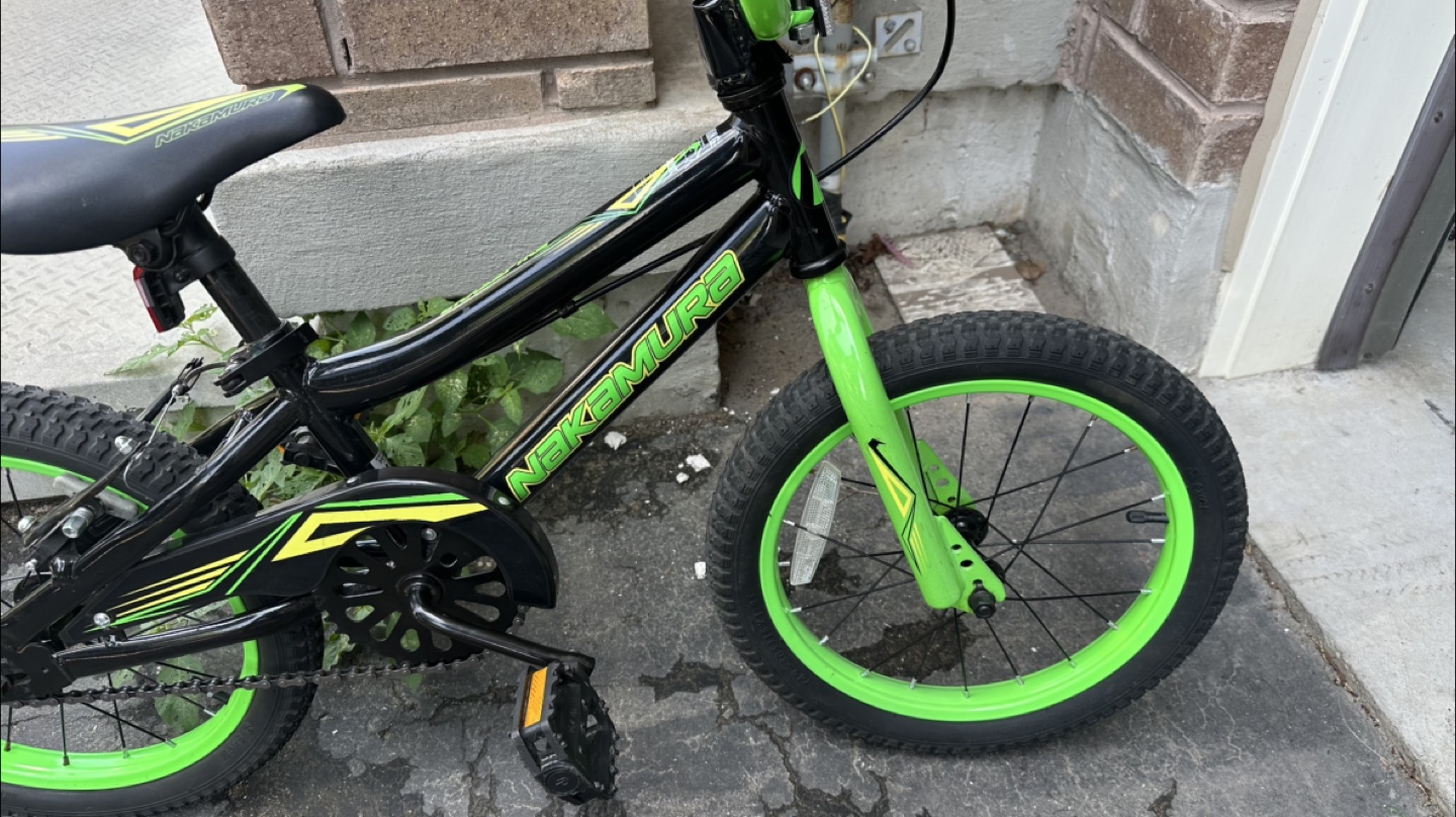 Nakamura 16” Kids Bike - Green & Black - photo 2