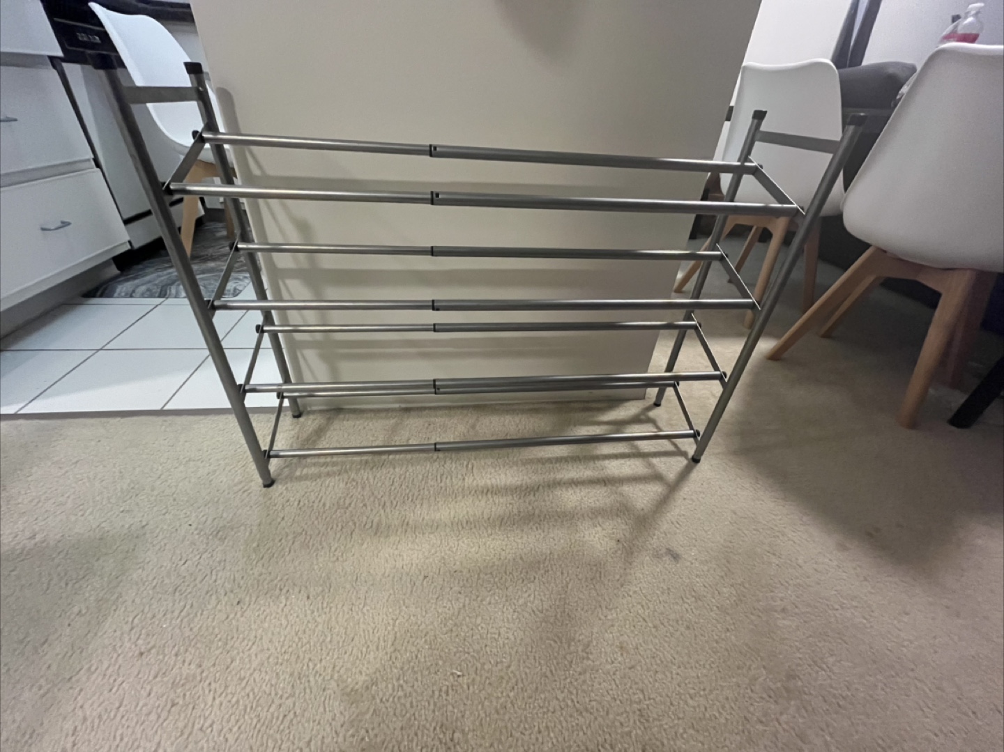 Shoe Rack - Silver