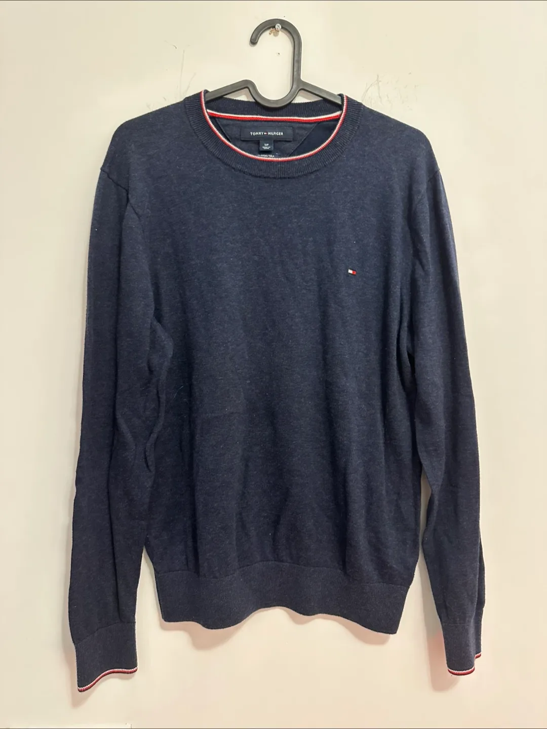 Tommy Hilfiger Blue Crewneck Sweater - Size L thumbnail