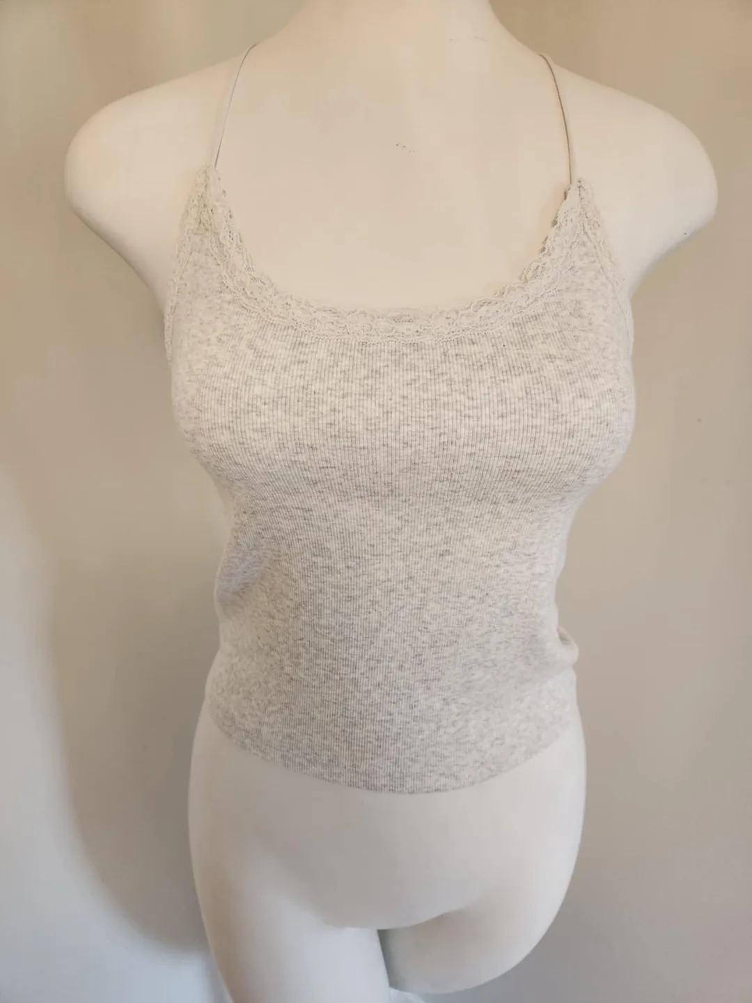 American Eagle Lace Trim Cami Tank Top thumbnail