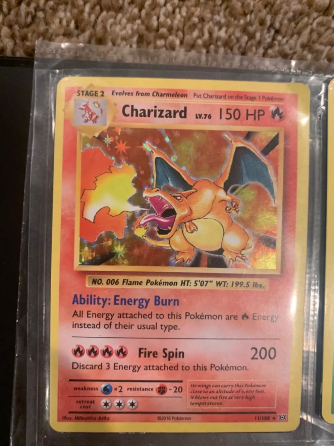 Holo rare Charizard thumbnail