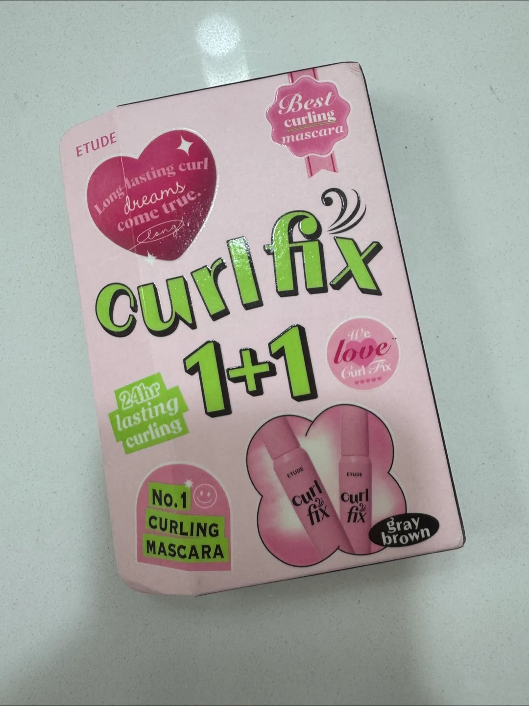 Etude Curl Fix Mascara 1+1 Gray Brown thumbnail