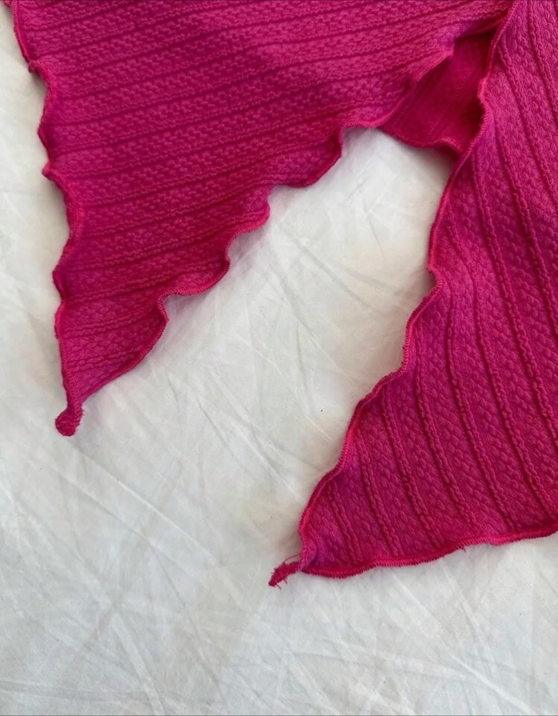 Pink Knitted Strapless Top image indicator(5)