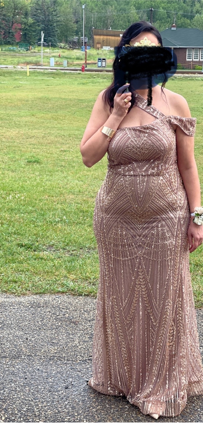 Sequin Embellished Formal Gown