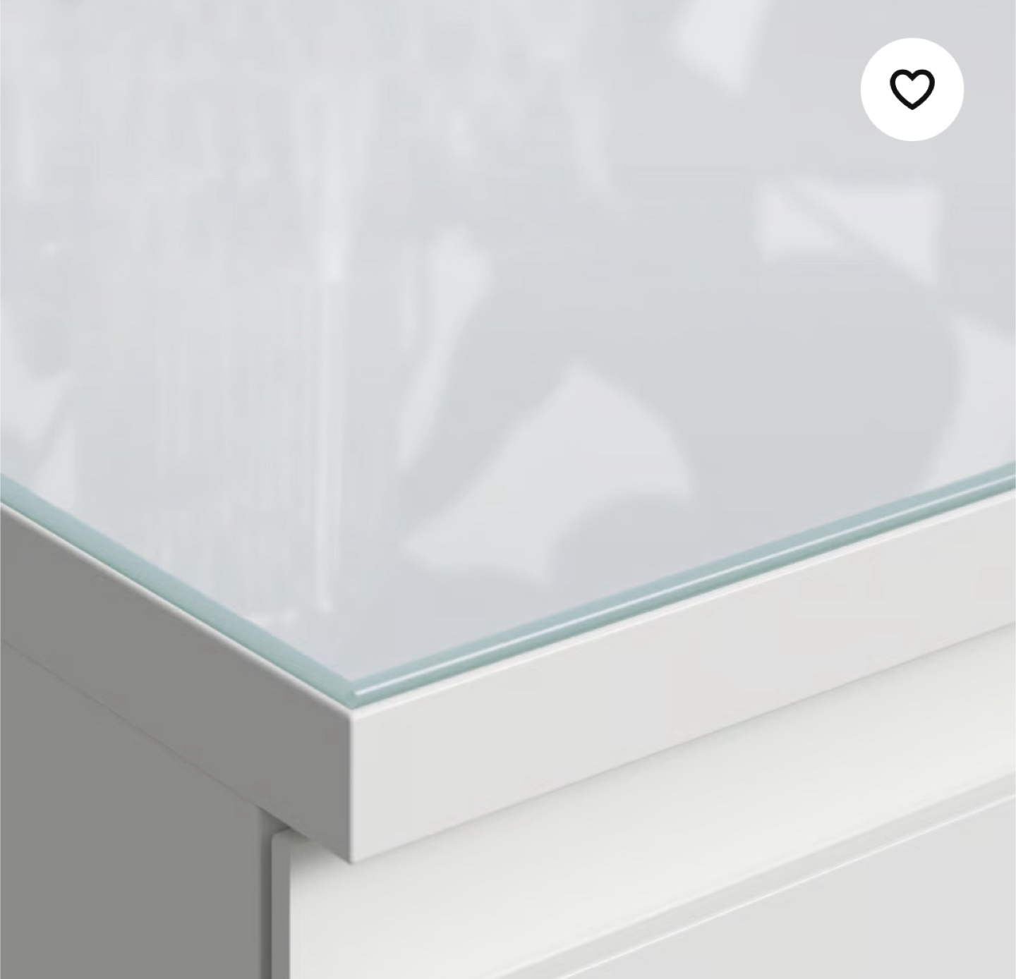 IKEA Hemnes Dresser & Glass Top - photo 2