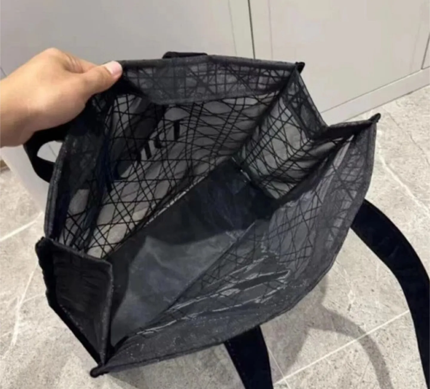 Dior Black Mesh Tote Bag image indicator(2)