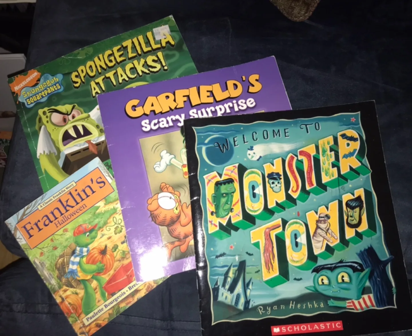 Kids' Books: Spongezilla, Garfield, Franklin, Monster Town thumbnail