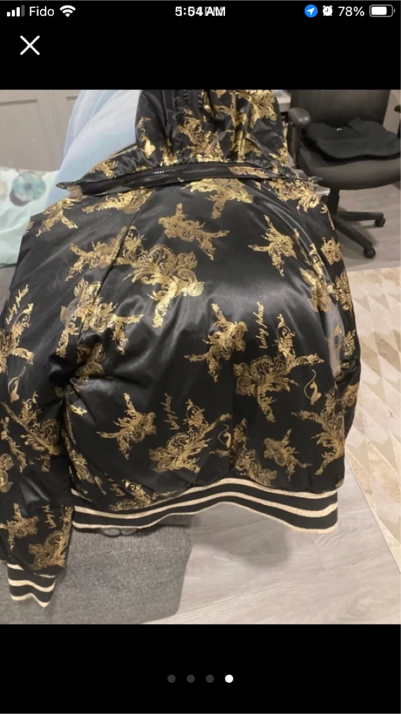 Baby Phat Black & Gold Bomber Jacket image indicator(4)