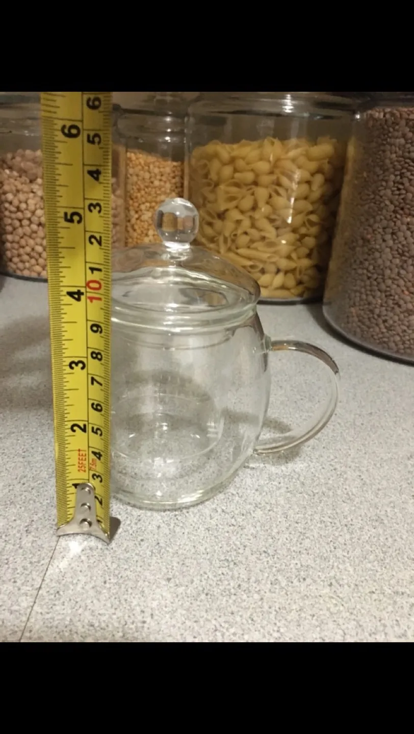 Glass Tea Infuser Mug with Lid thumbnail