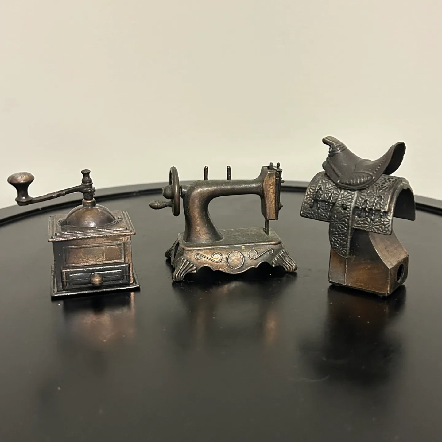 🇨🇦Set of 3 Vintage Miniature Die Cast Pencil Sharpeners thumbnail
