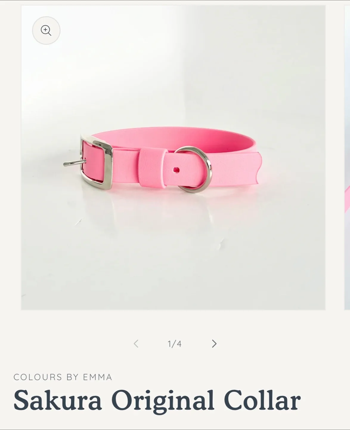 Colours by Emma Sakura Original dog Collar thumbnail