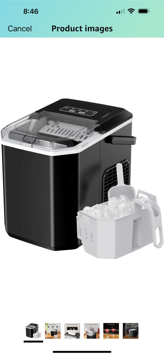 Countertop Ice Maker - Black