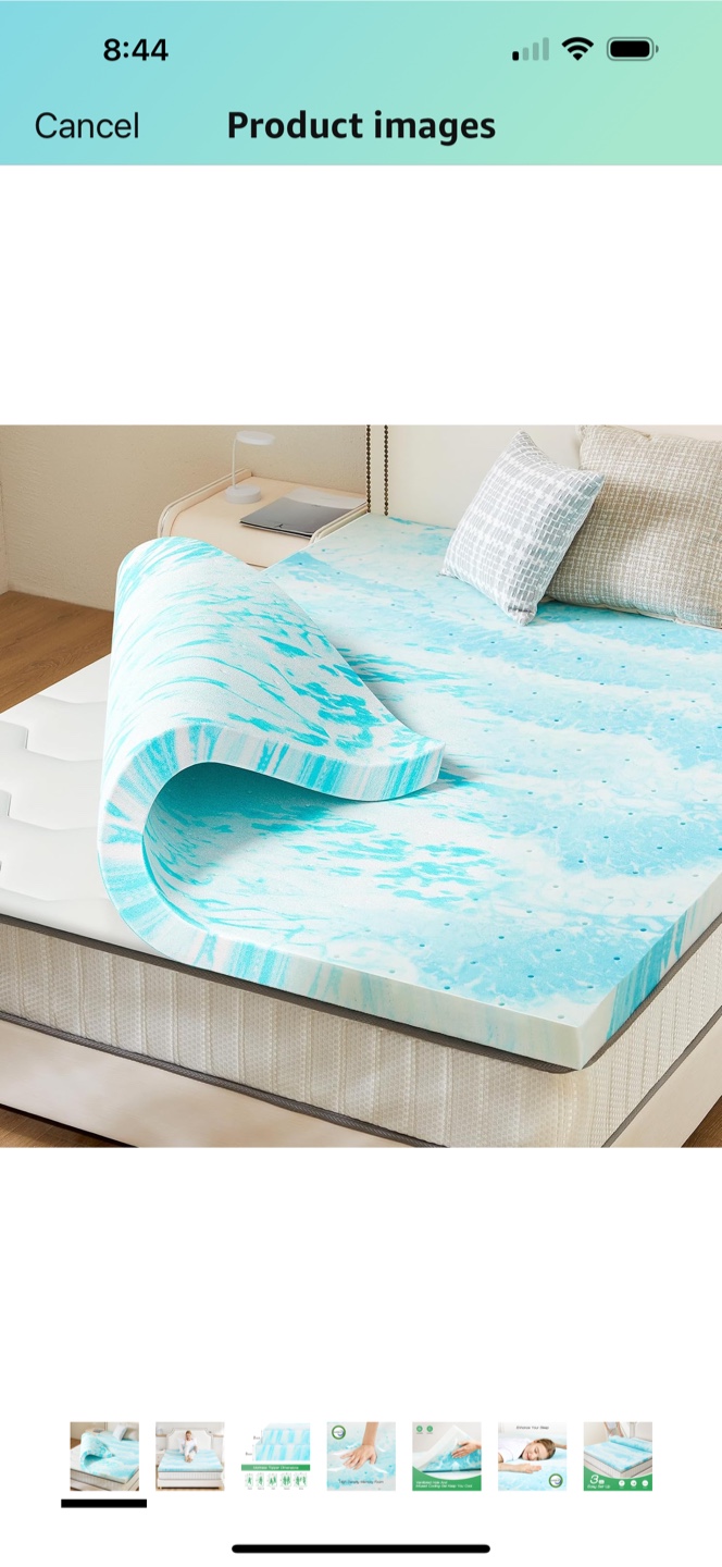 3 inch King Gel Memory Foam Mattress Topper